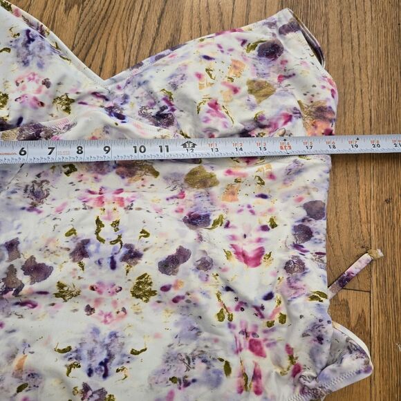 Flora Obscura X J.Crew Strappy-Back One-Piece Swimsuit Floral Size 24 - Picture 5 of 8